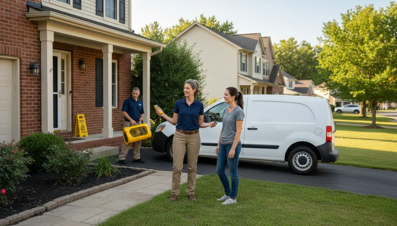 Water restoration image for Dehumidification And Cleanup Services in Leslie, MI